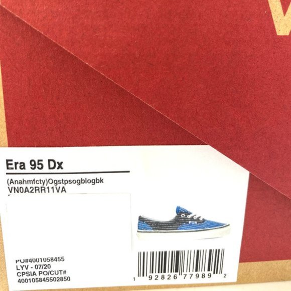 💖MEGA SALE💖VANS Era 95 Dx Canvas Black Blue Sneakers Skate Women's VN0A2RR11VA - Picture 11 of 16